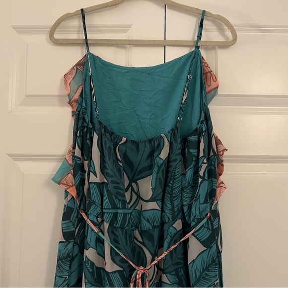 Farm Rio Ruffled Botanical Maxi Dress - Picture 9 of 11